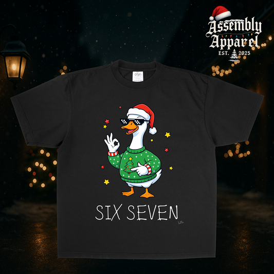 SIX SEVEN Christmas Duck Tee — Limited Holiday Drop