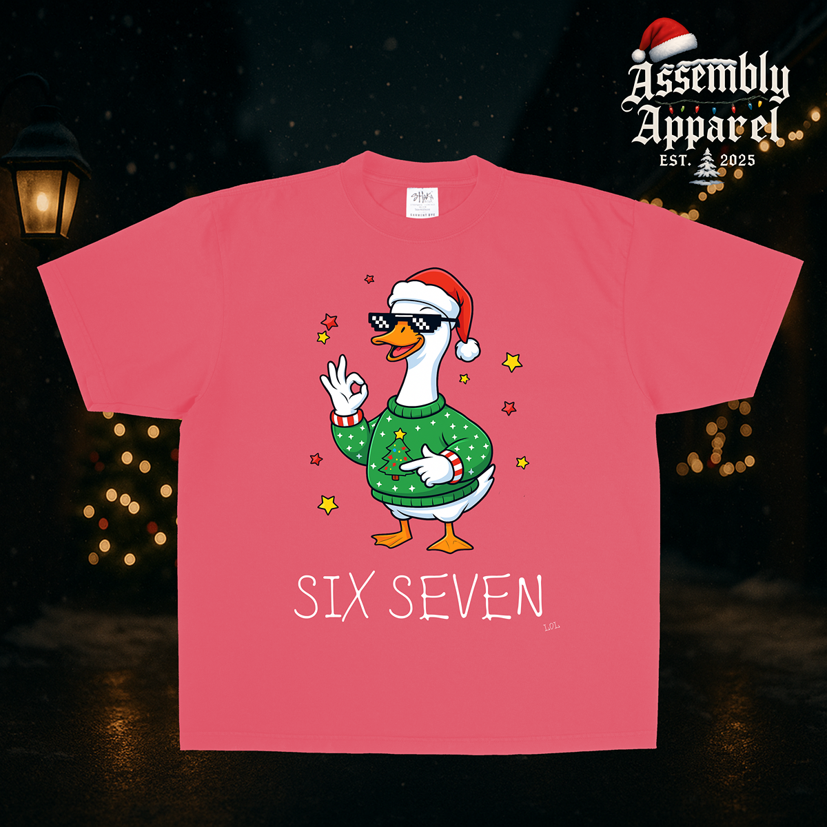 SIX SEVEN Christmas Duck Tee — Limited Holiday Drop