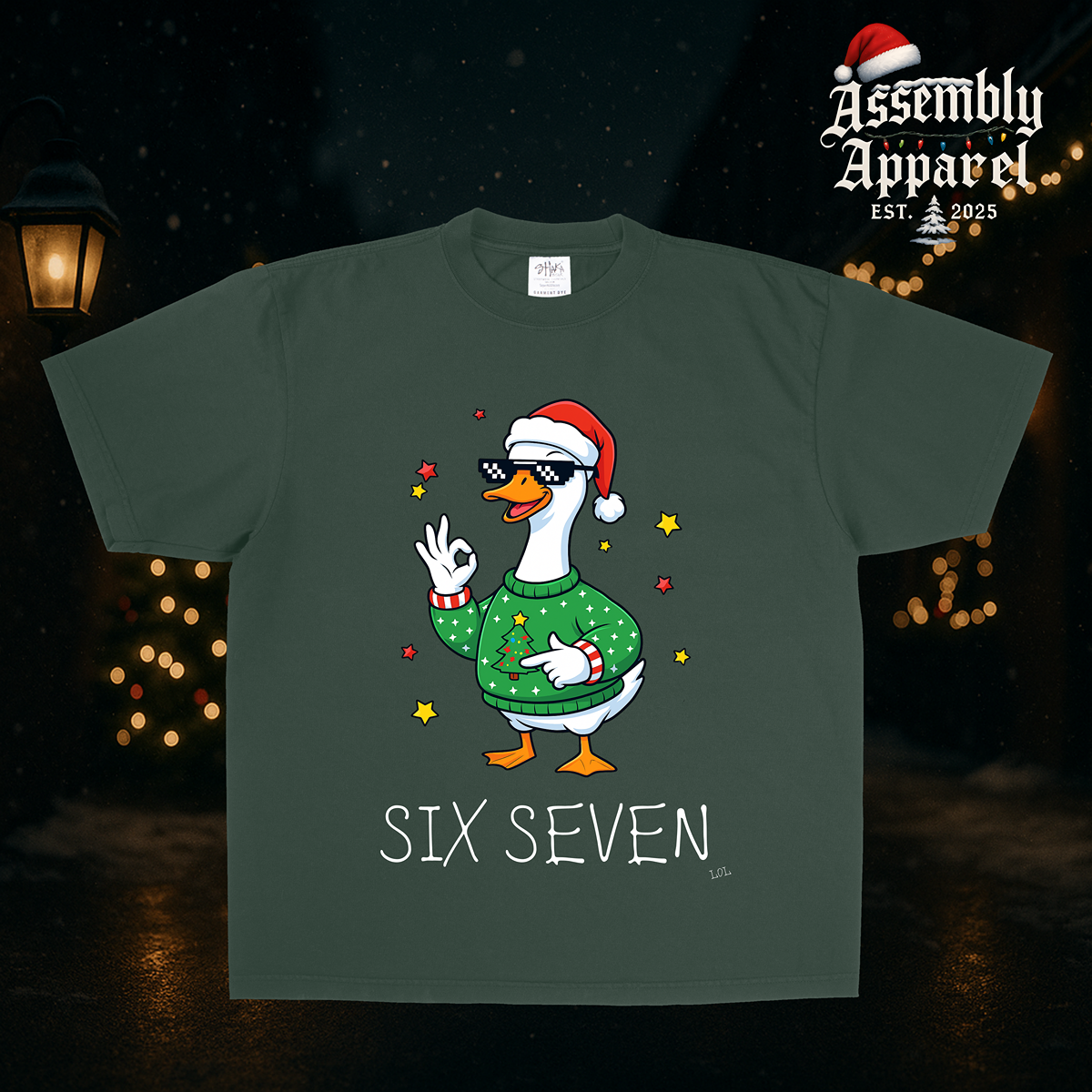 SIX SEVEN Christmas Duck Tee — Limited Holiday Drop