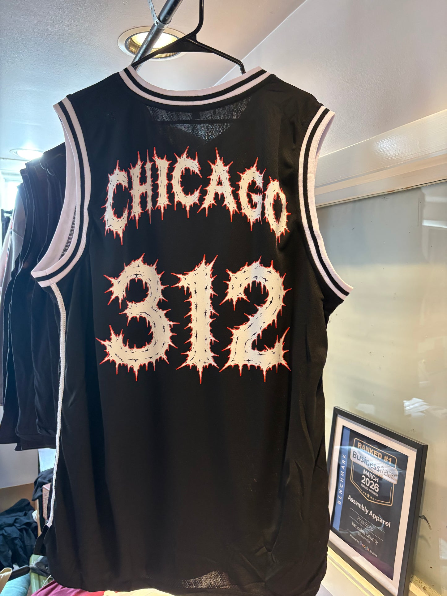 Chicago 312 Basketball Jersey