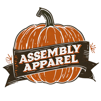 Assembly Apparel fall pumpkin logo