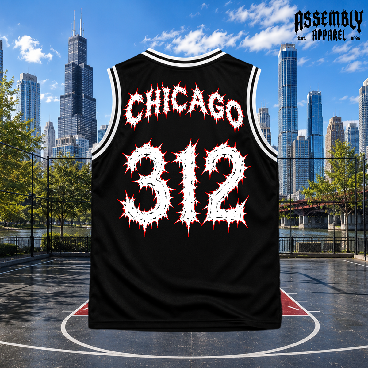Chicago 312 Basketball Jersey