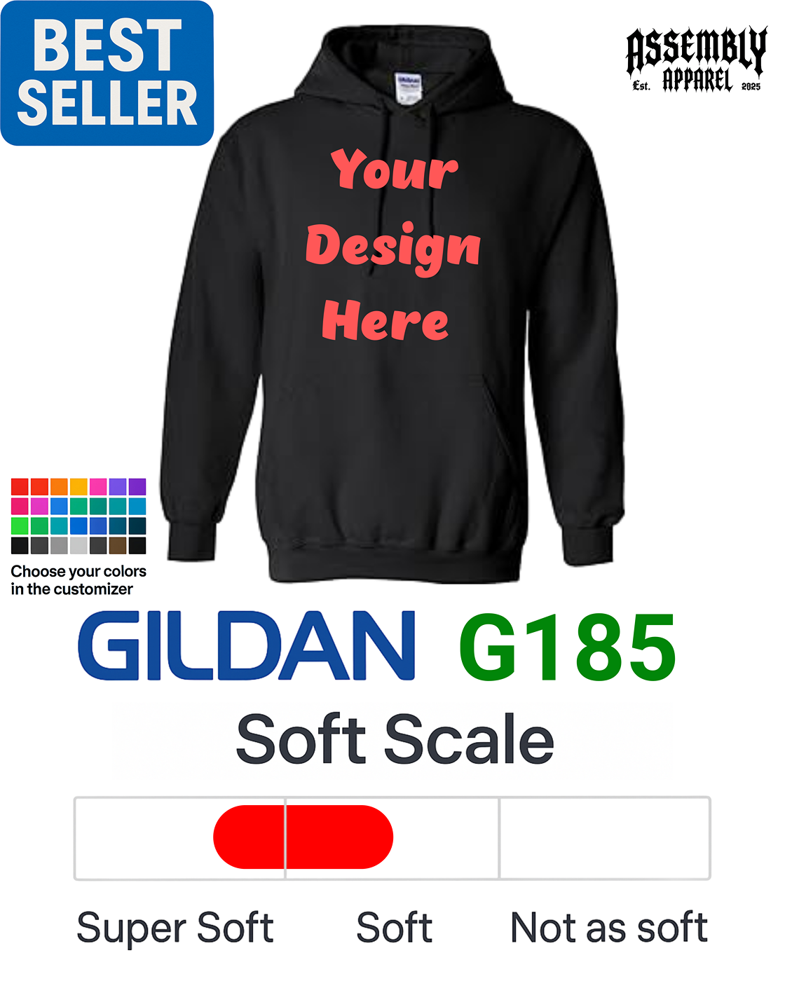 G185 Unisex Heavy Blend™ 50/50 Hoodie