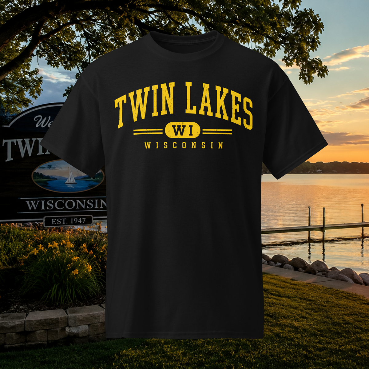 Twin Lakes WI Classic Tee