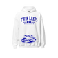 Twin Lakes WI White Hoodie