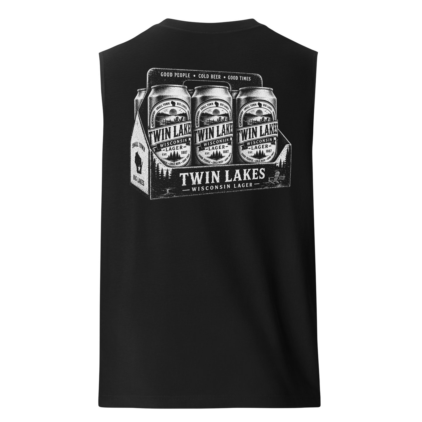 Twin Lakes Wisconsin Lager Muscle Tank