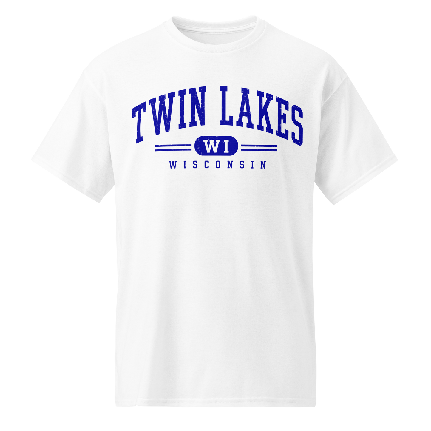 Twin Lakes WI Classic White Tee